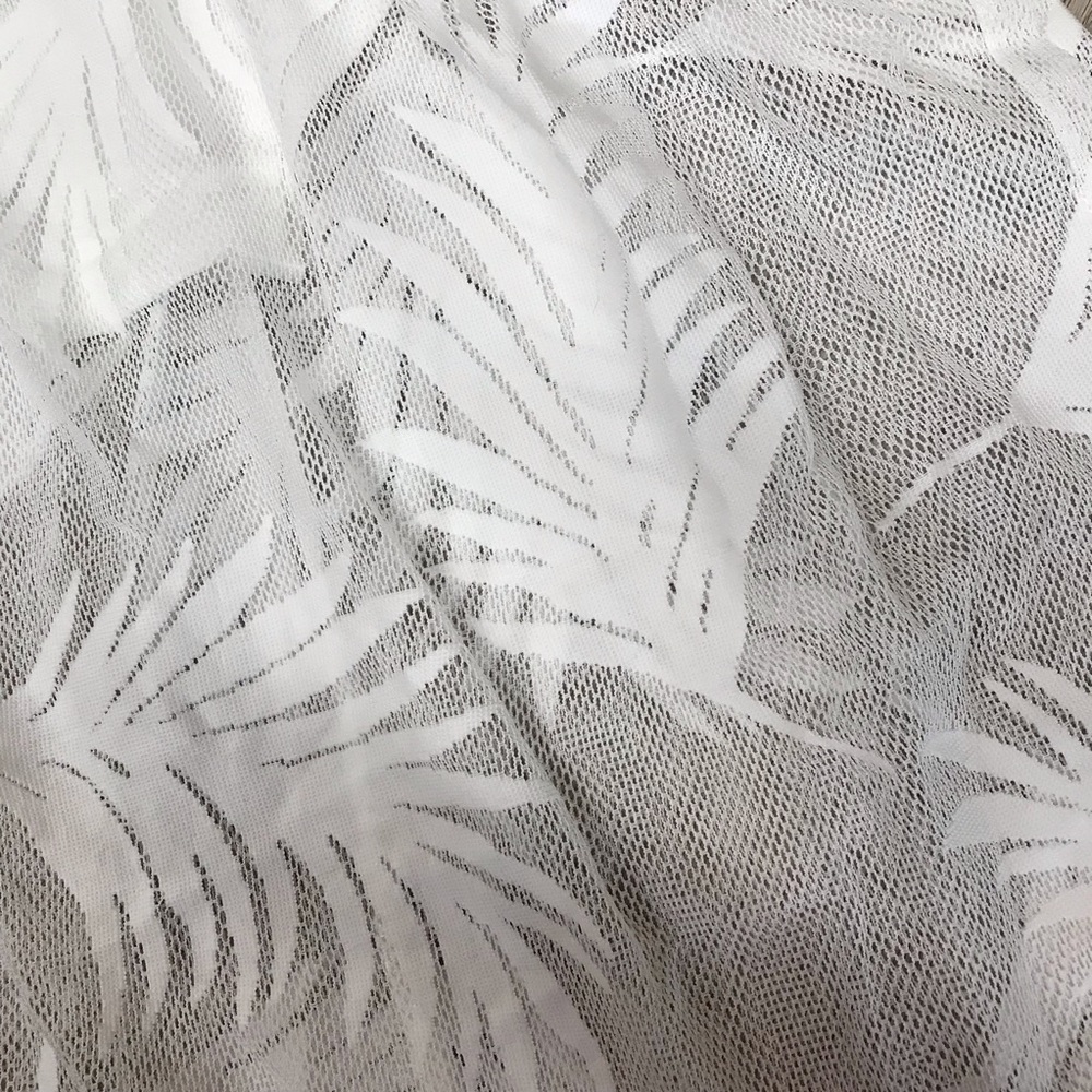 Dress White Palm Lace Bodysuit Maxi BB127 - Picture 4 of 4